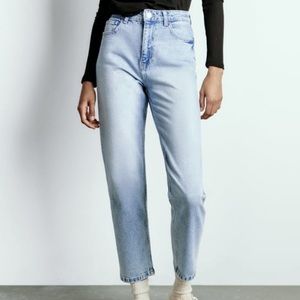 Zara straight leg jeans 0